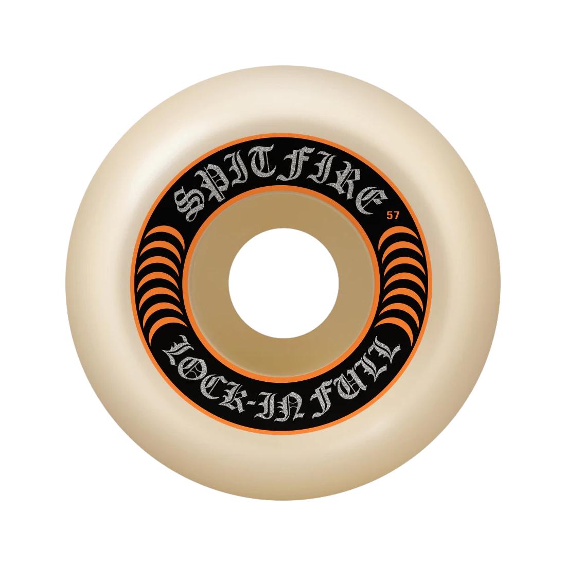 Spitfire Formula Four Lock In Full 57mm 99d Set Of 4 Skateboard Wheels  Natural