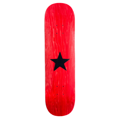 Stardust Matte Black Star Deck 003 8.25" Red (Full Cut)