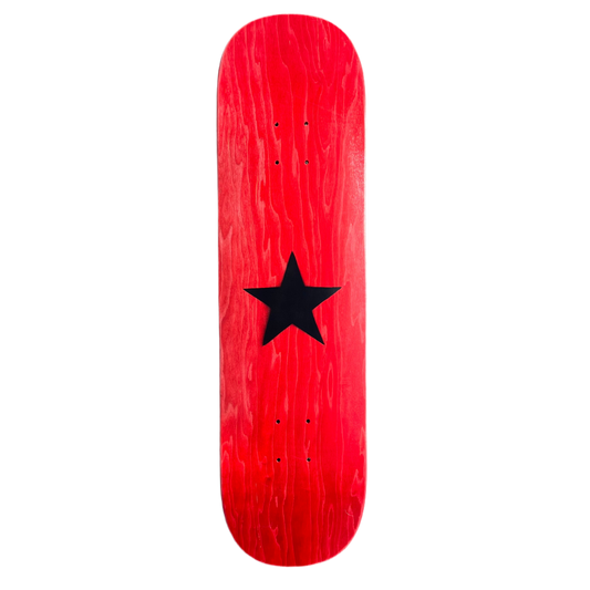 Stardust Matte Black Star Deck 003 8.25" Red (Full Cut)