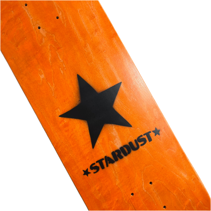 Stardust Matte Black Star Deck 8.75" Orange (Standard Cut)