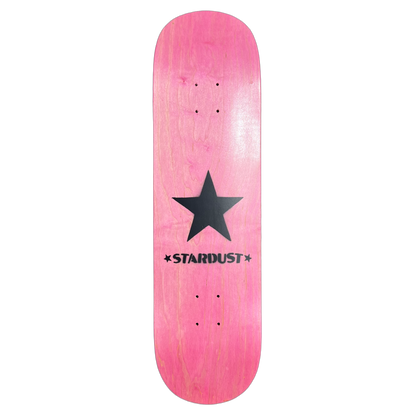 Stardust Matte Black Star Deck 8.5" Pink (Full Cut)