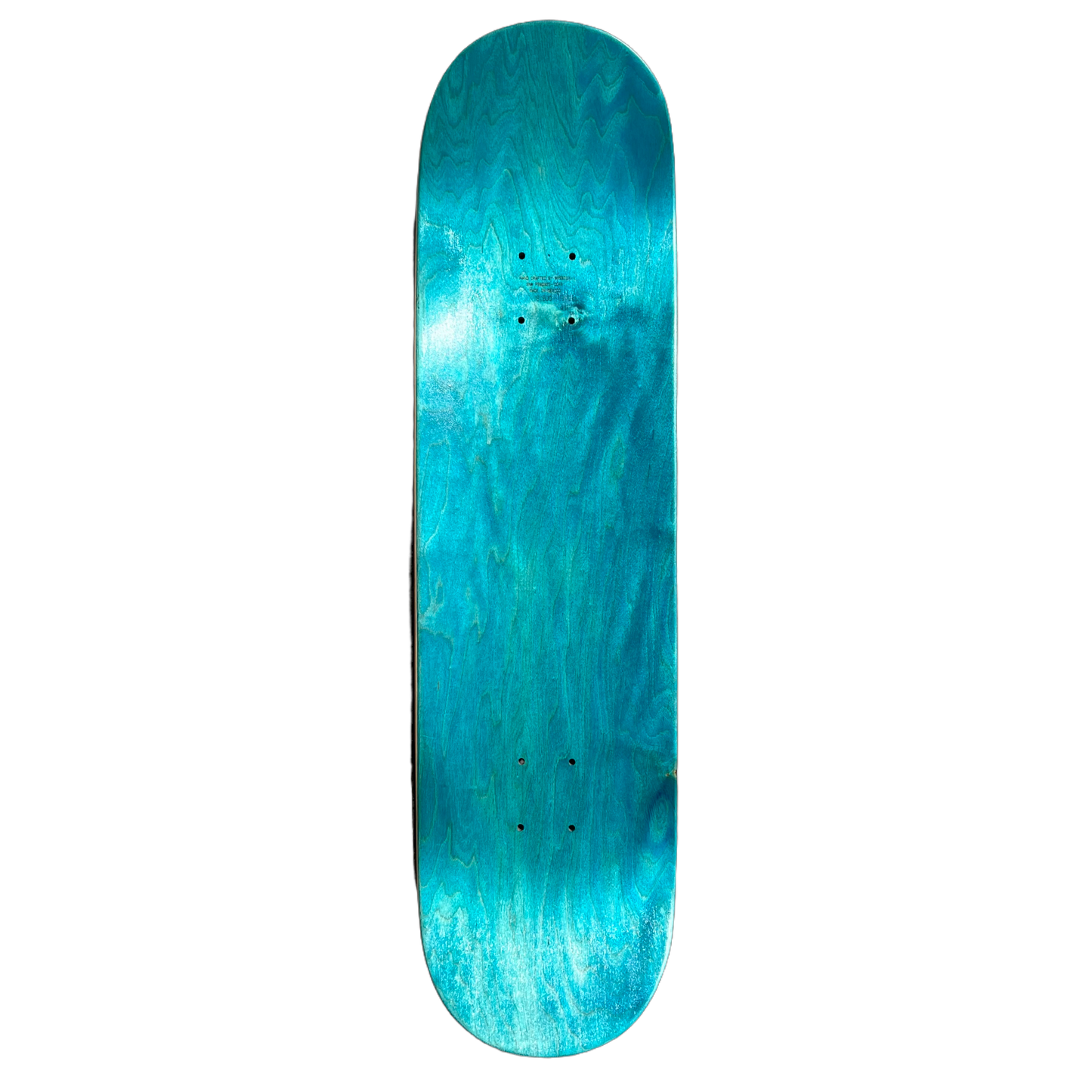 Stardust Matte Black Star Deck 8.5" Teal (Full Cut)