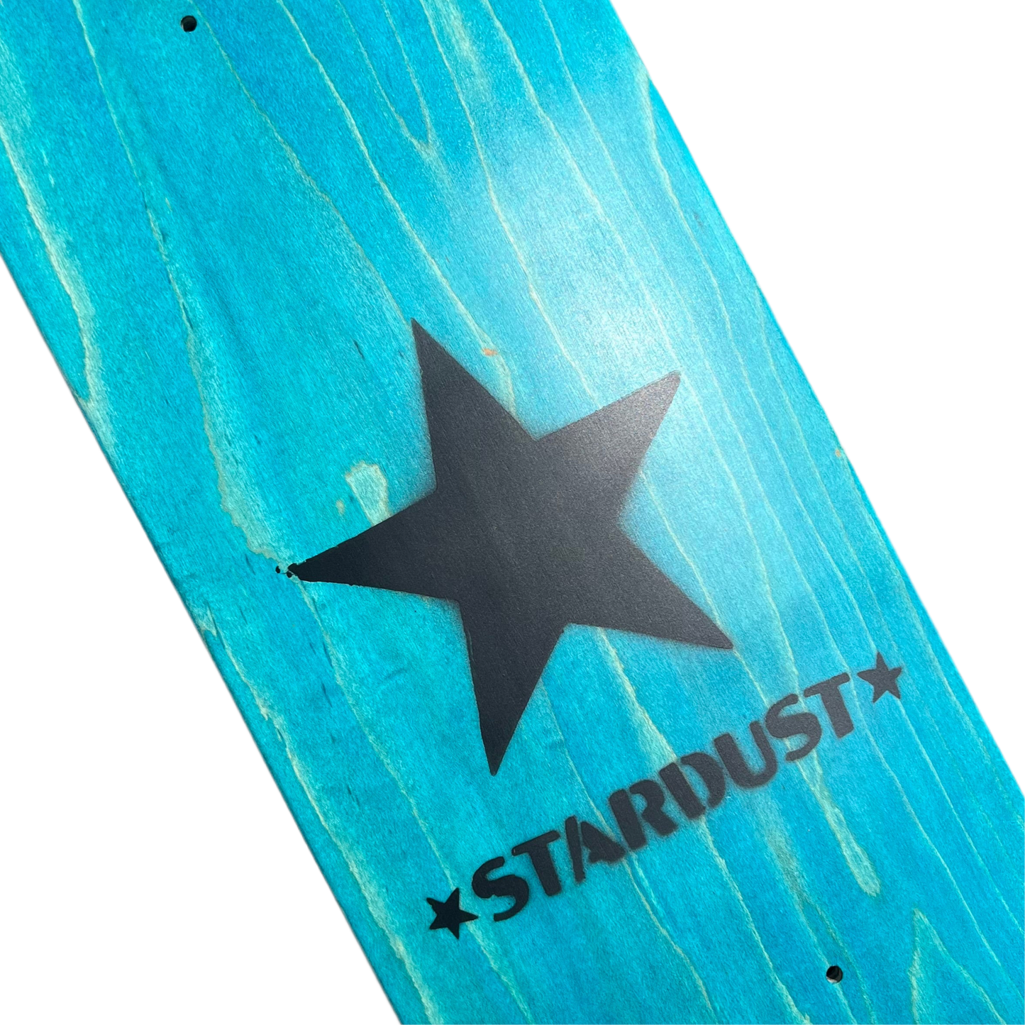 Stardust Matte Black Star Deck 8.5" Teal (Standard Cut)