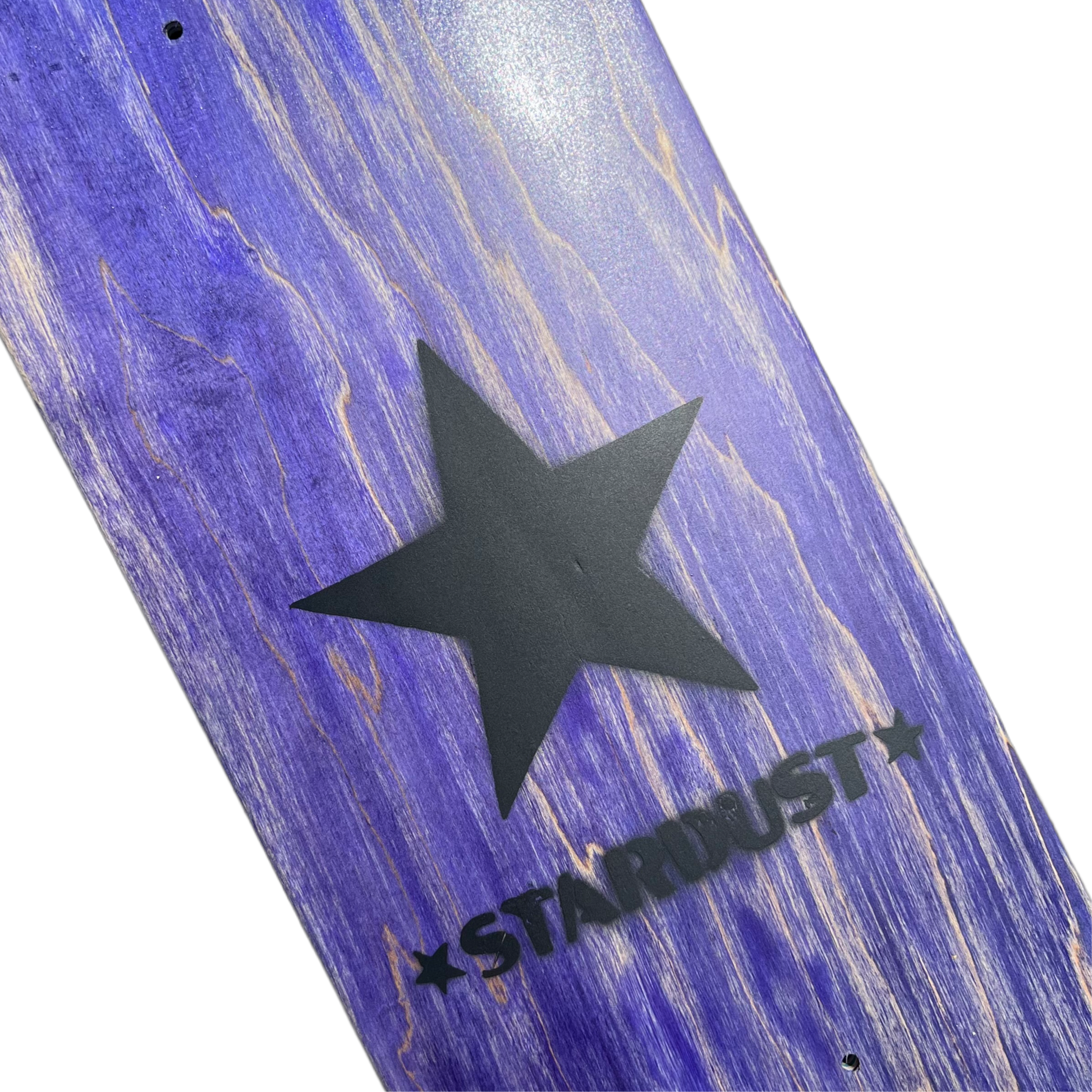 Stardust Matte Black Star Deck 8.75" Purple (Standard Cut)