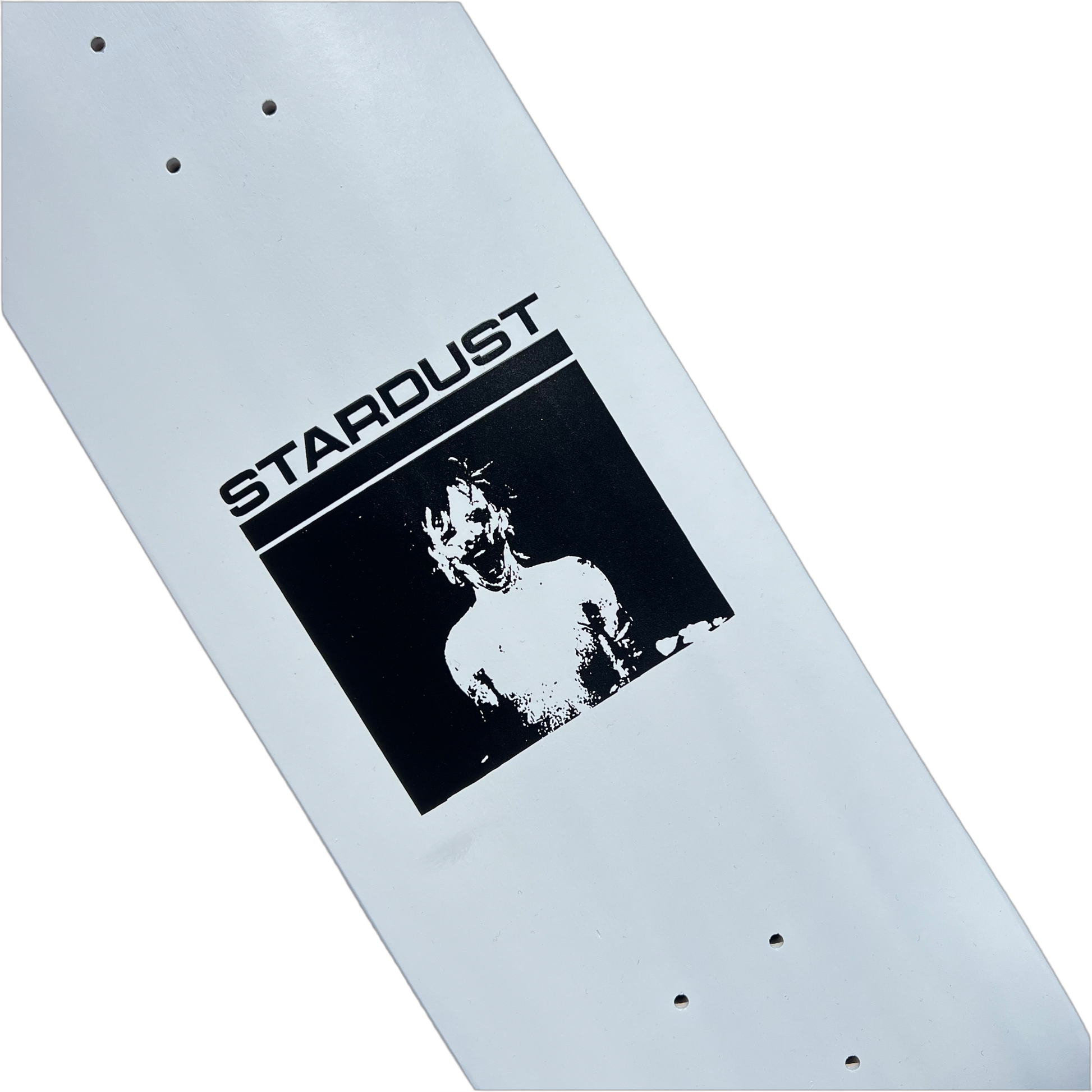 Stardust "Mask" Deck 023 8.75" Matte White / Matte Black (Standard Cut) (Screenprinted)