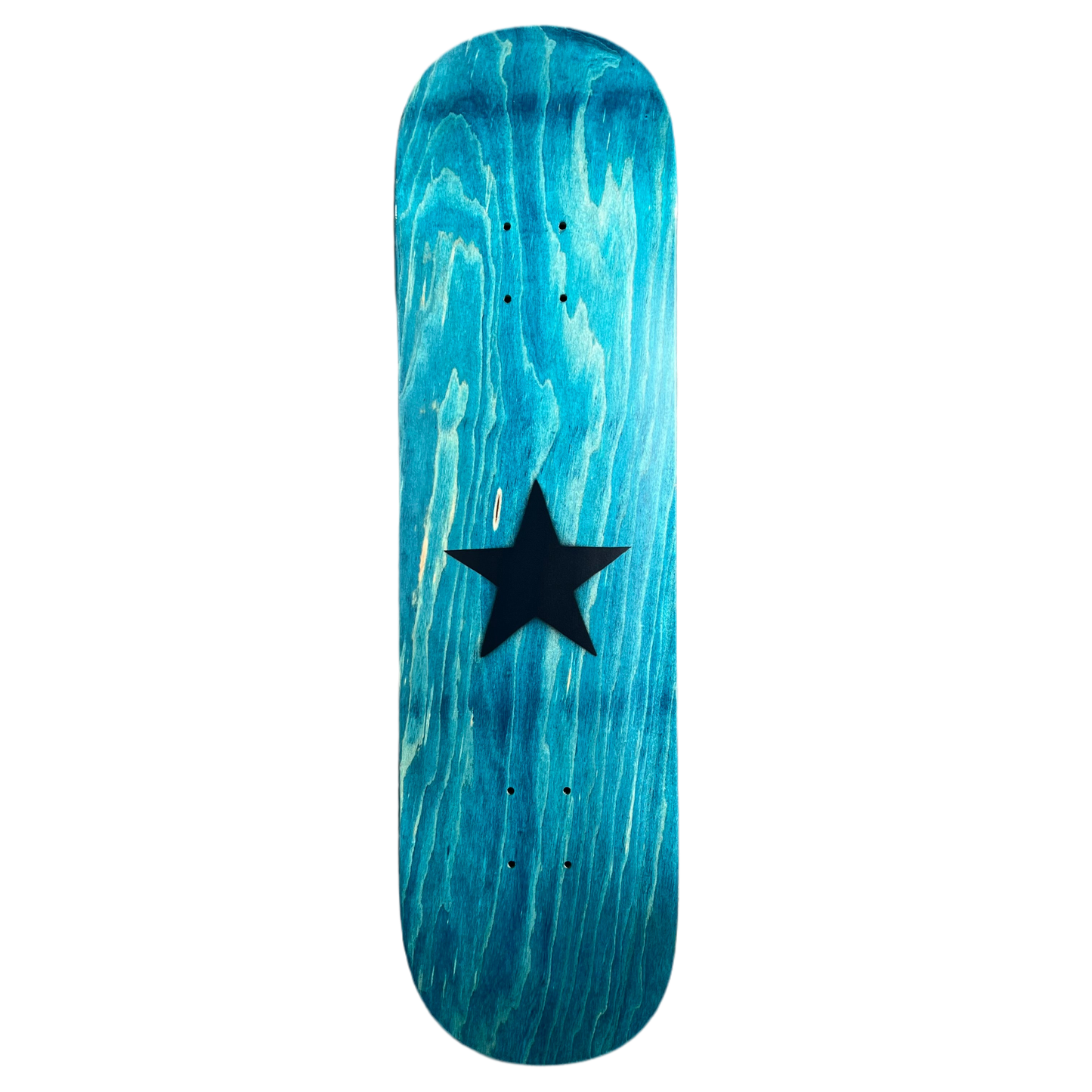 Stardust Matte Black Star Deck 003 8.375" Aqua (Full Cut)