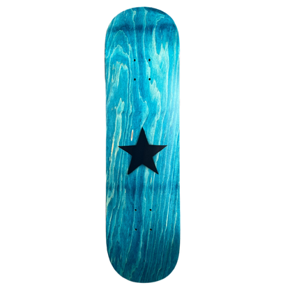 Stardust Matte Black Star Deck 003 8.375" Aqua (Full Cut)