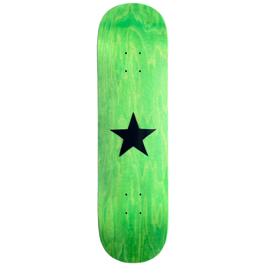 Stardust Matte Black Star Deck 003 8.375" Green (Full Cut)