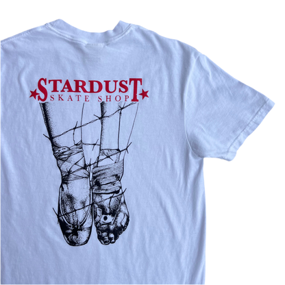 Stardust Skate Shop "Ballerina" Short Sleeve Tee 034 White / Bright Red / Black