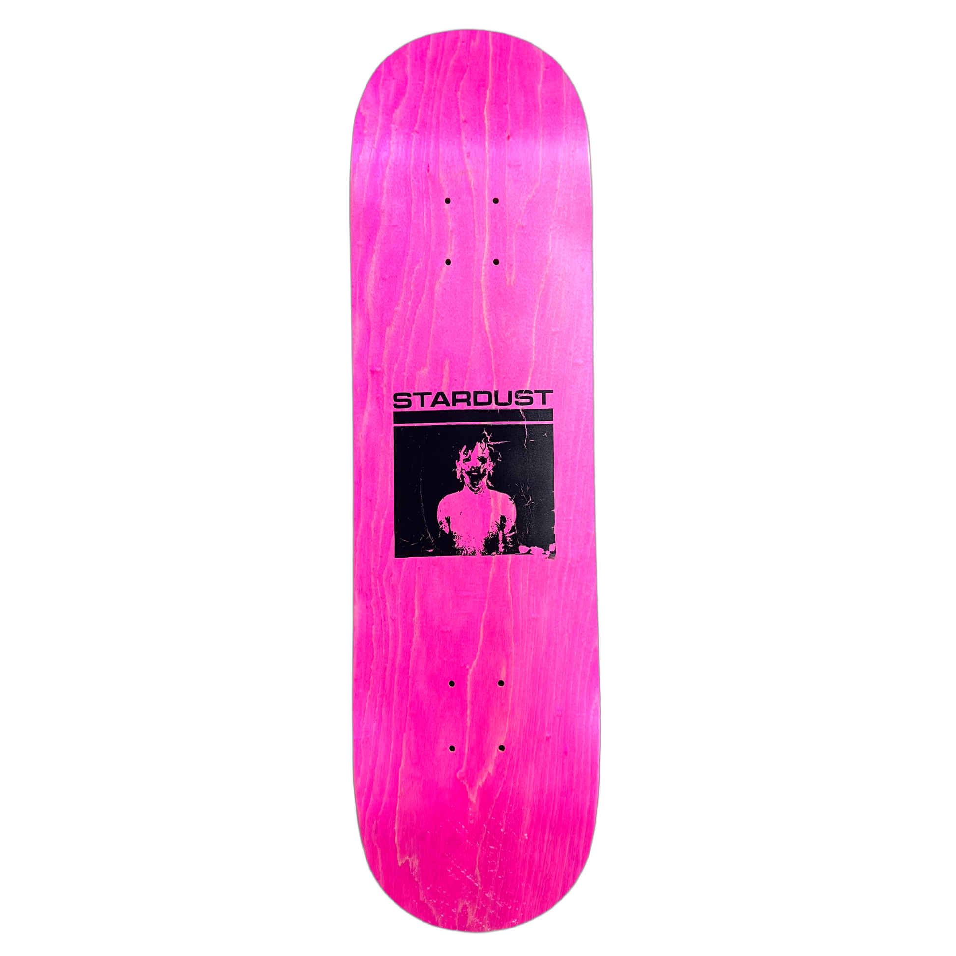 Stardust "Mask" Deck 023 8.5" Pink Veneer / Matte Black (Standard Cut) (Screenprinted)