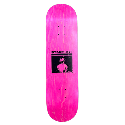 Stardust "Mask" Deck 023 8.5" Pink Veneer / Matte Black (Standard Cut) (Screenprinted)