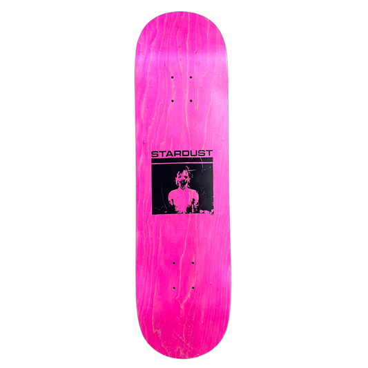 Stardust "Mask" Deck 023 8.5" Pink Veneer / Matte Black (Standard Cut) (Screenprinted)