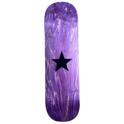 Stardust Matte Black Star Deck 003 8.75" Purple (Full Cut)