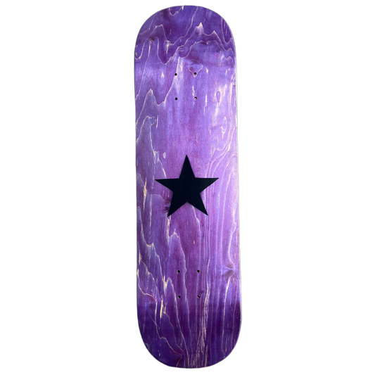 Stardust Matte Black Star Deck 003 8.75" Purple (Full Cut)