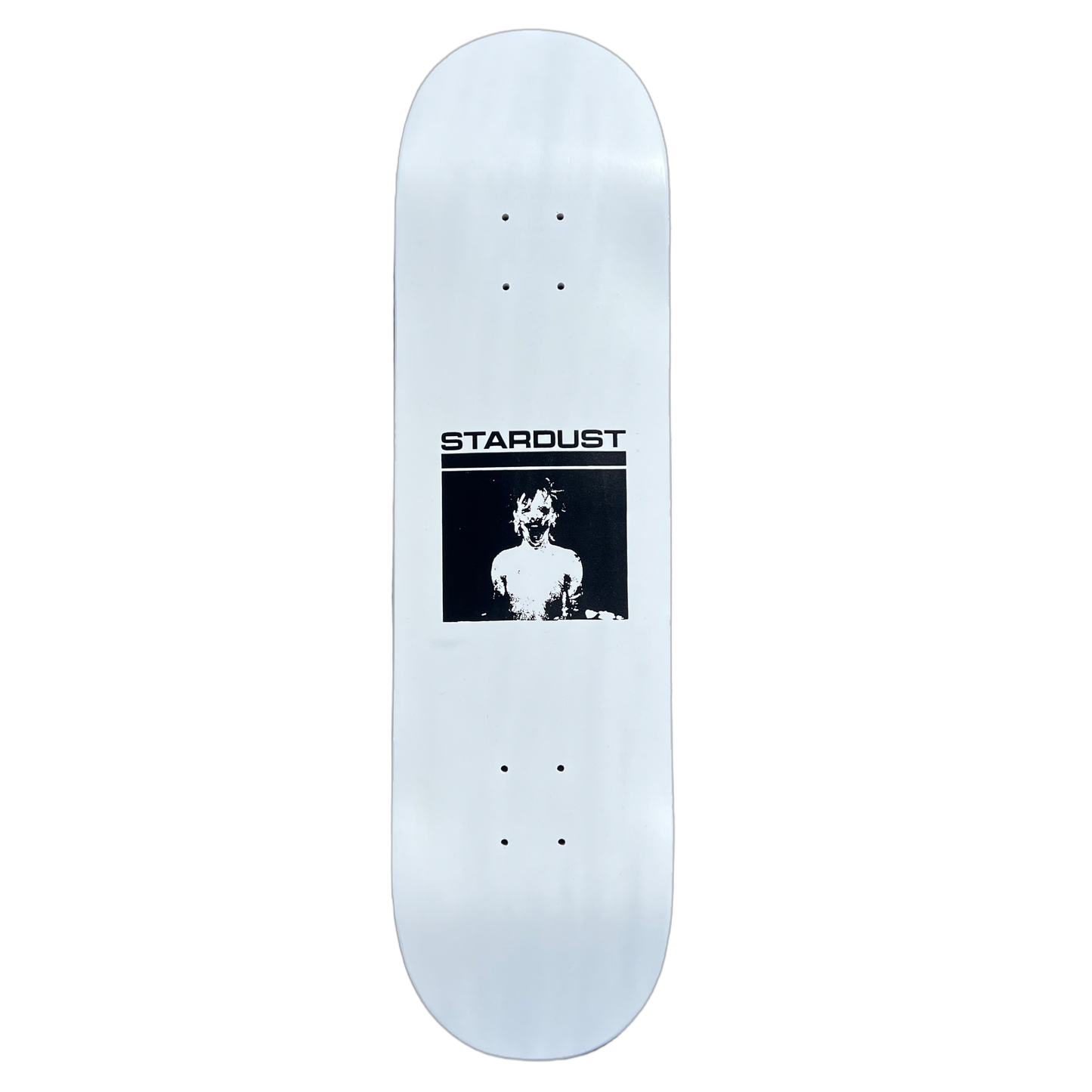 Stardust "Mask" Deck 023 8.75" Matte White / Matte Black (Standard Cut) (Screenprinted)