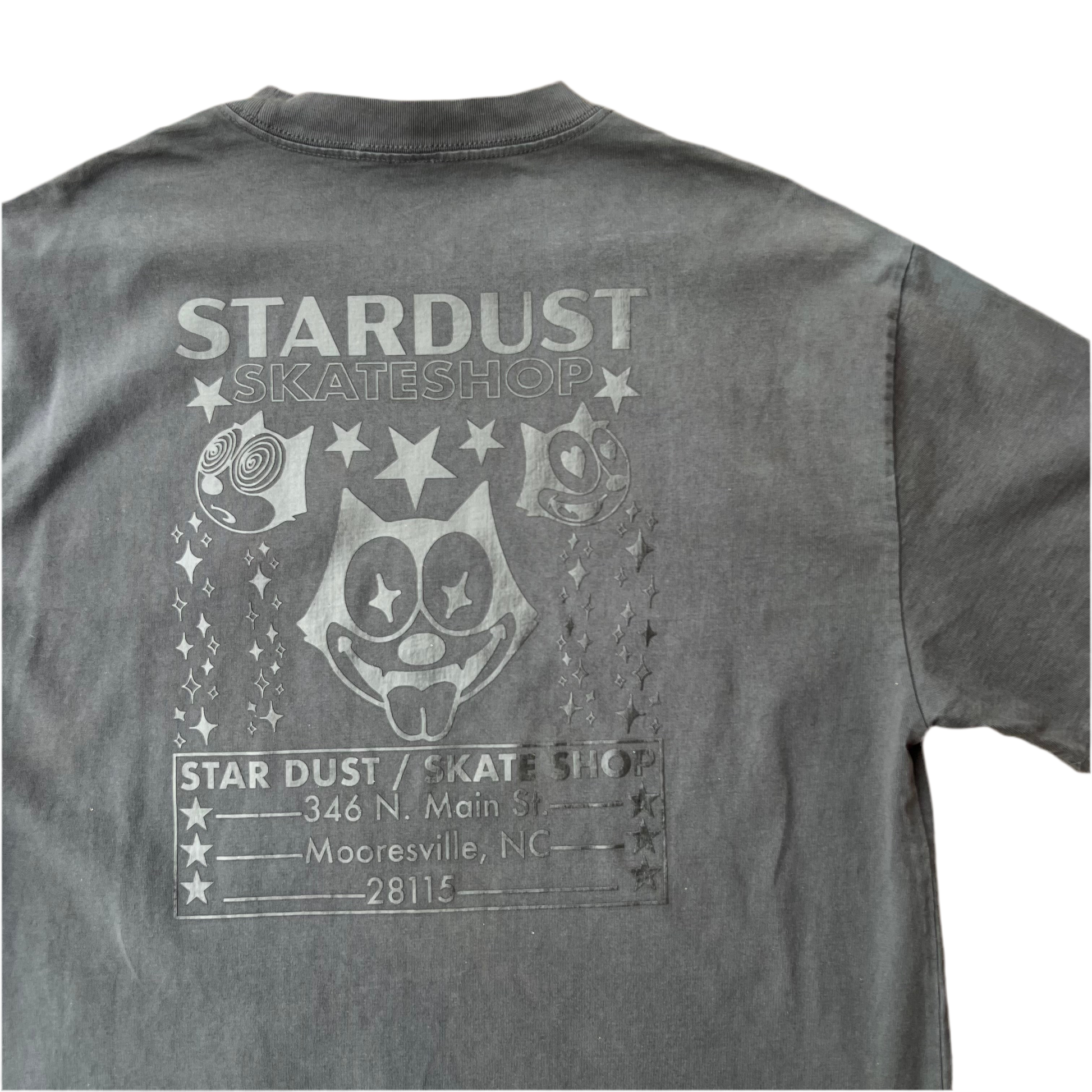 Stardust Skate Shop Felix Tee 012 Faded Black / Black