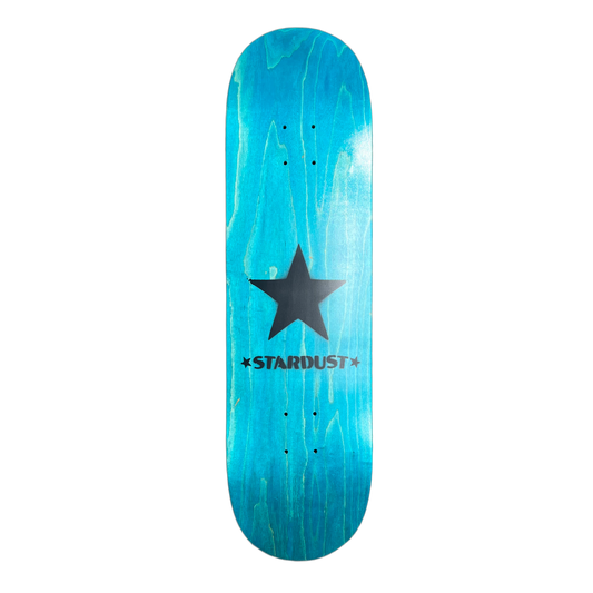 Stardust Matte Black Star Deck 8.5" Teal (Standard Cut)