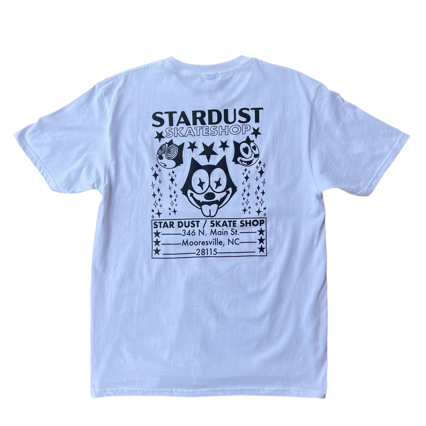 Stardust Skate Shop Felix Tee 012 White / Black