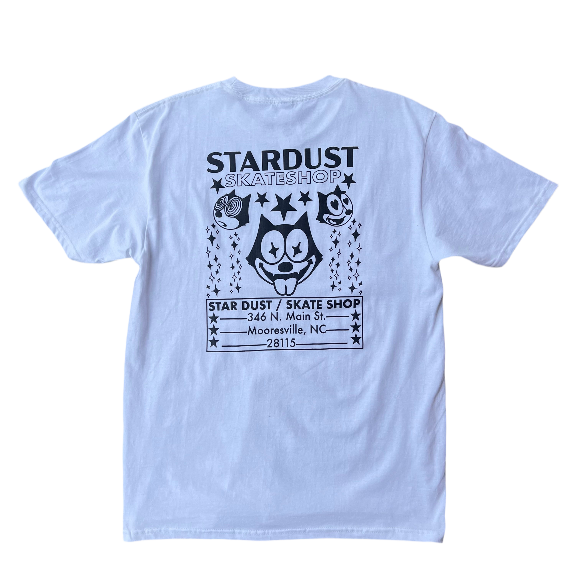 Stardust Skate Shop Felix Tee 012 White / Black