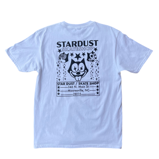 Stardust Skate Shop Felix Tee 012 White / Black