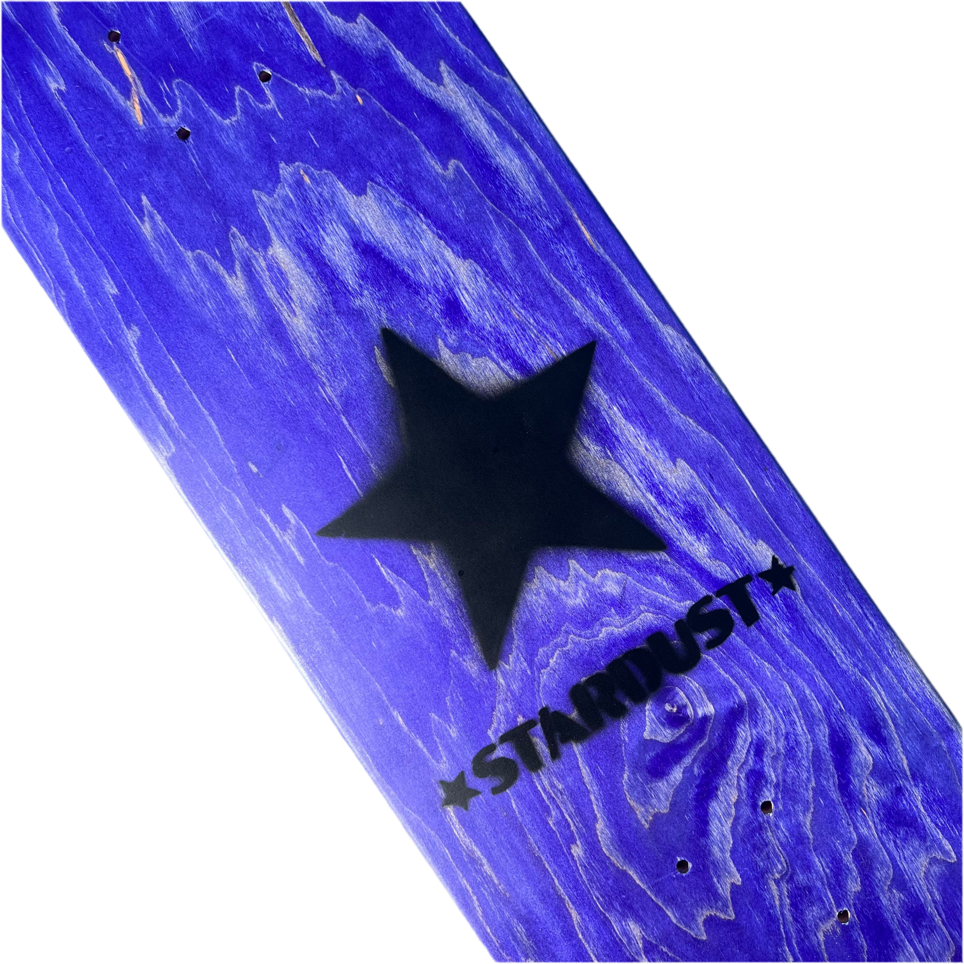 Stardust Matte Black Star Deck 8.5" Purple (Full Cut)