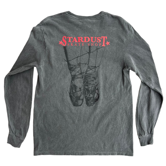 Stardust Skate Shop "Ballerina" Long Sleeve Tee 034 Pepper / Bright Red / Black