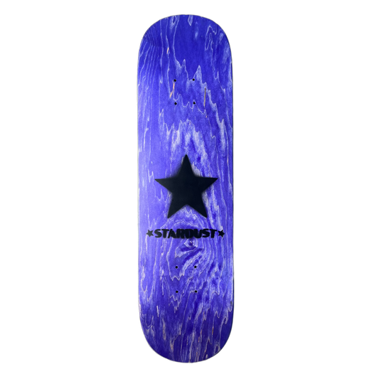 Stardust Matte Black Star Deck 8.5" Purple (Full Cut)