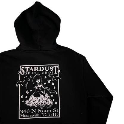 Stardust Skate Shop "Goth Girl" Heavyweight Pullover Hoody 033 Black / White