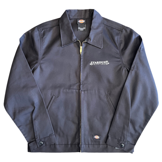 Stardust Dickies Screenprinted Unlined Eisenhower Work Jacket Black / White