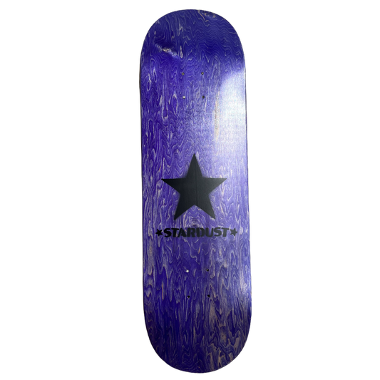 Stardust Matte Black Star Deck 9.0" Purple (Standard Cut)