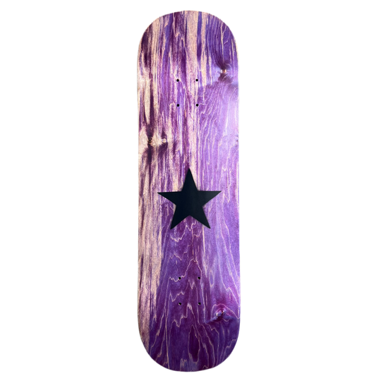 Stardust Matte Black Star Deck 003 8.75" Purple (Full Cut)