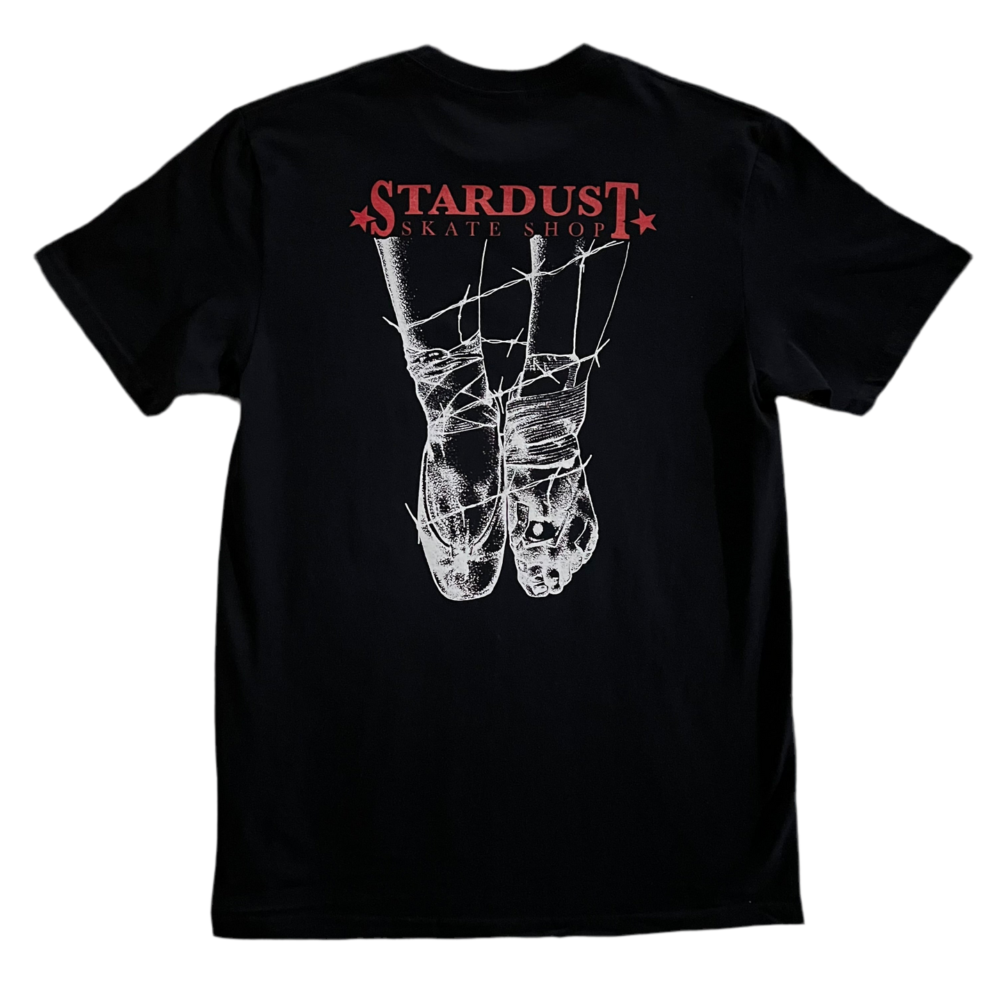 Stardust Skate Shop "Ballerina" Short Sleeve Hammer Tee 034 Black / Bright Red / White