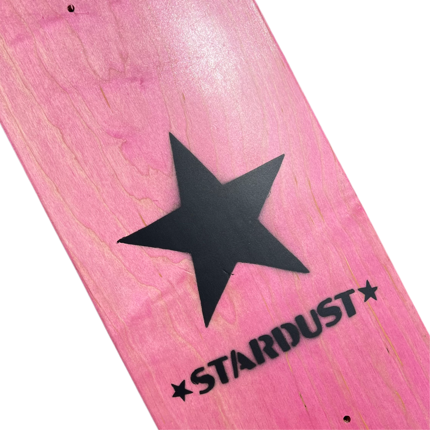 Stardust Matte Black Star Deck 8.5" Pink (Full Cut)