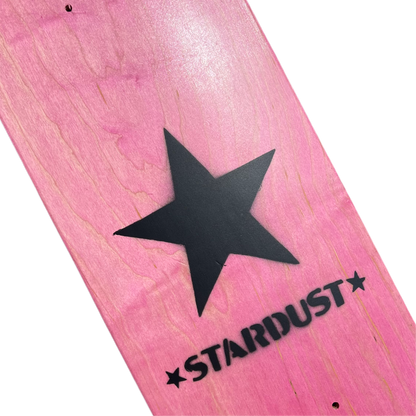 Stardust Matte Black Star Deck 8.5" Pink (Full Cut)