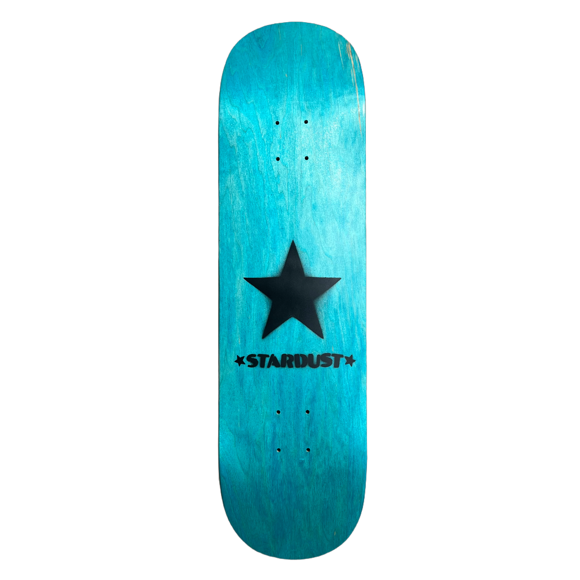 Stardust Matte Black Star Deck 8.5" Teal (Full Cut)