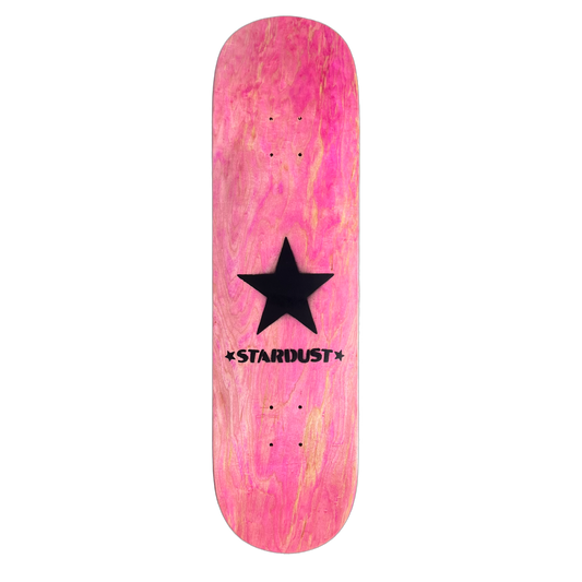 Stardust Matte Black Star Deck 8.75" Pink (Full Cut)