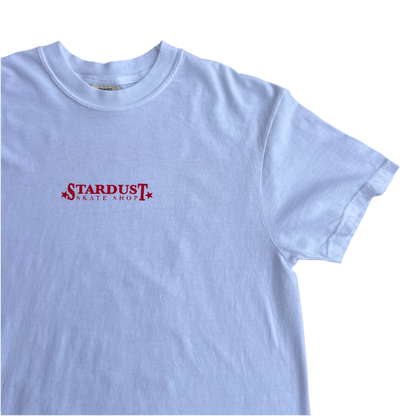 Stardust Skate Shop "Ballerina" Short Sleeve Tee 034 White / Bright Red / Black