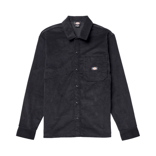 Dickies Long Sleeve Corduroy Work Shirt Black