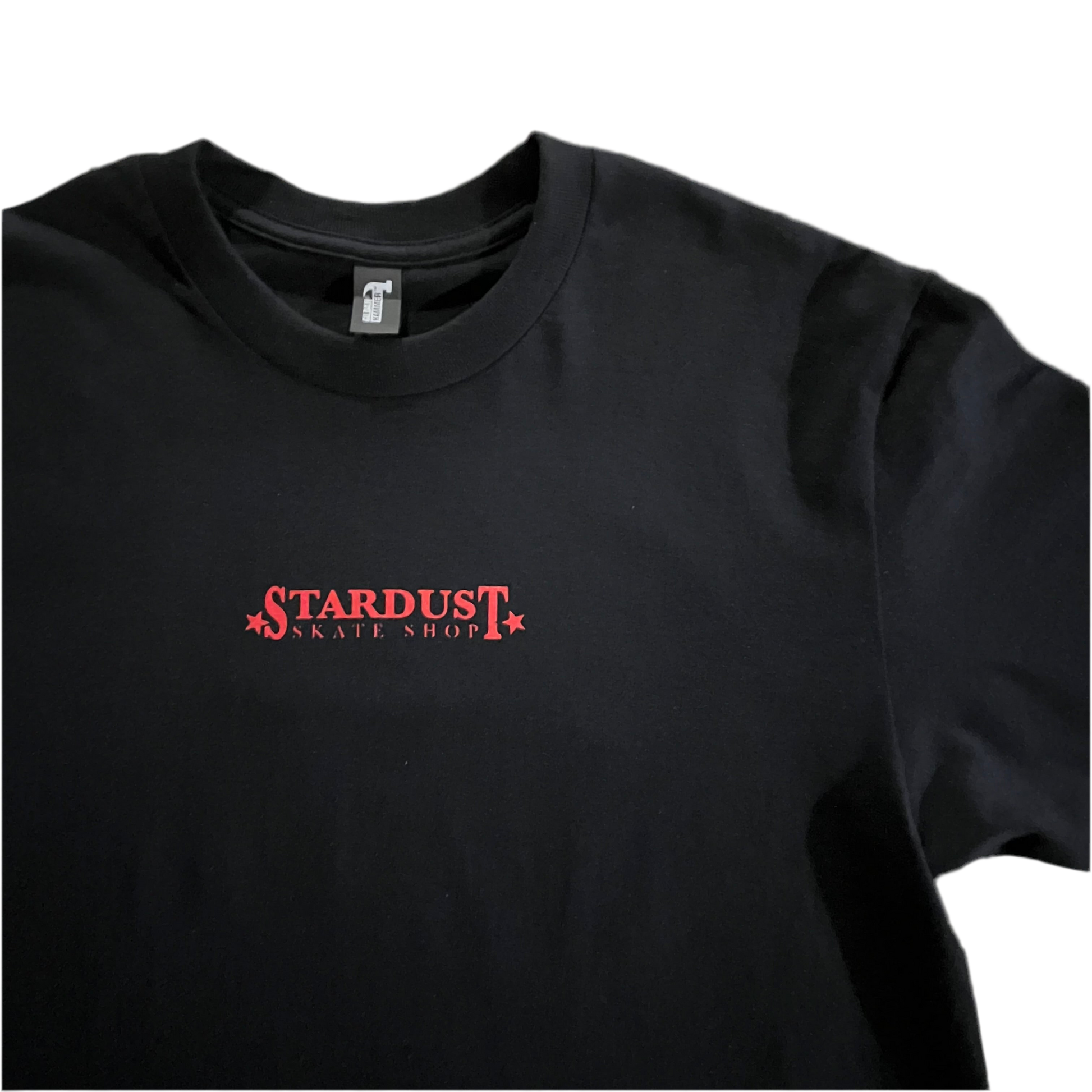 Stardust Skate Shop "Ballerina" Short Sleeve Hammer Tee 034 Black / Bright Red / White