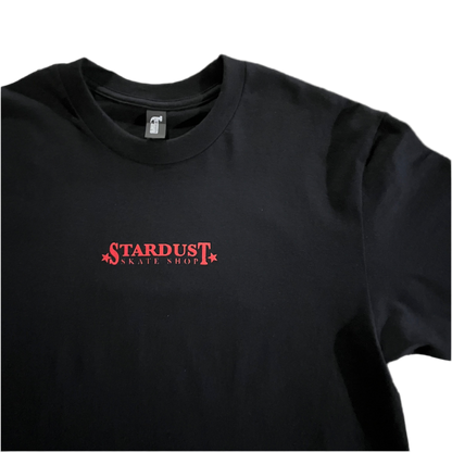 Stardust Skate Shop "Ballerina" Short Sleeve Hammer Tee 034 Black / Bright Red / White