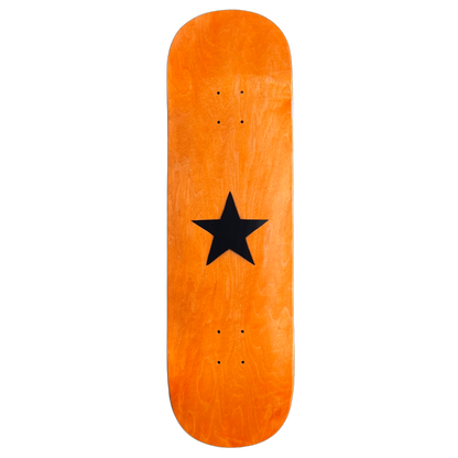 Stardust Matte Black Star Deck 003 9.0" Orange (Full Cut)