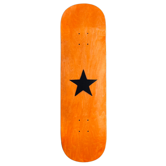 Stardust Matte Black Star Deck 003 9.0" Orange (Full Cut)