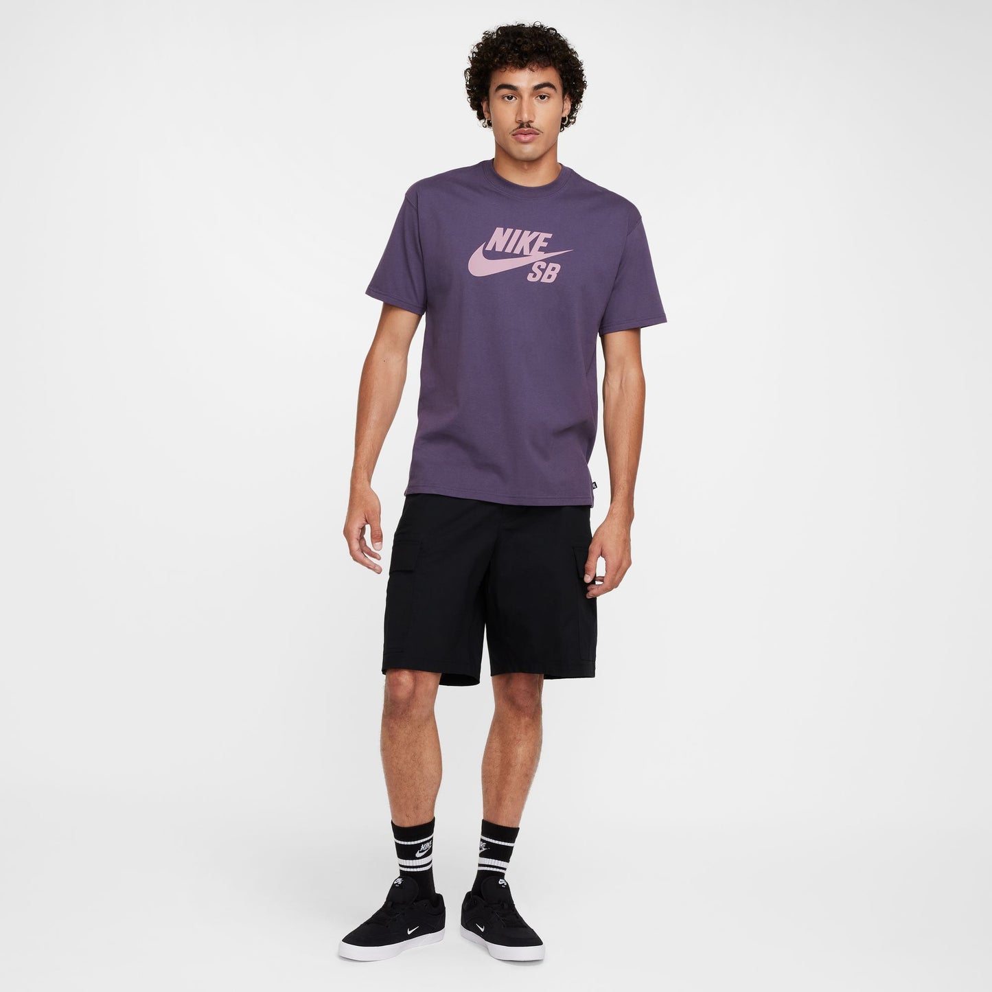 Nike SB Logo T-Shirt Dark Raisin