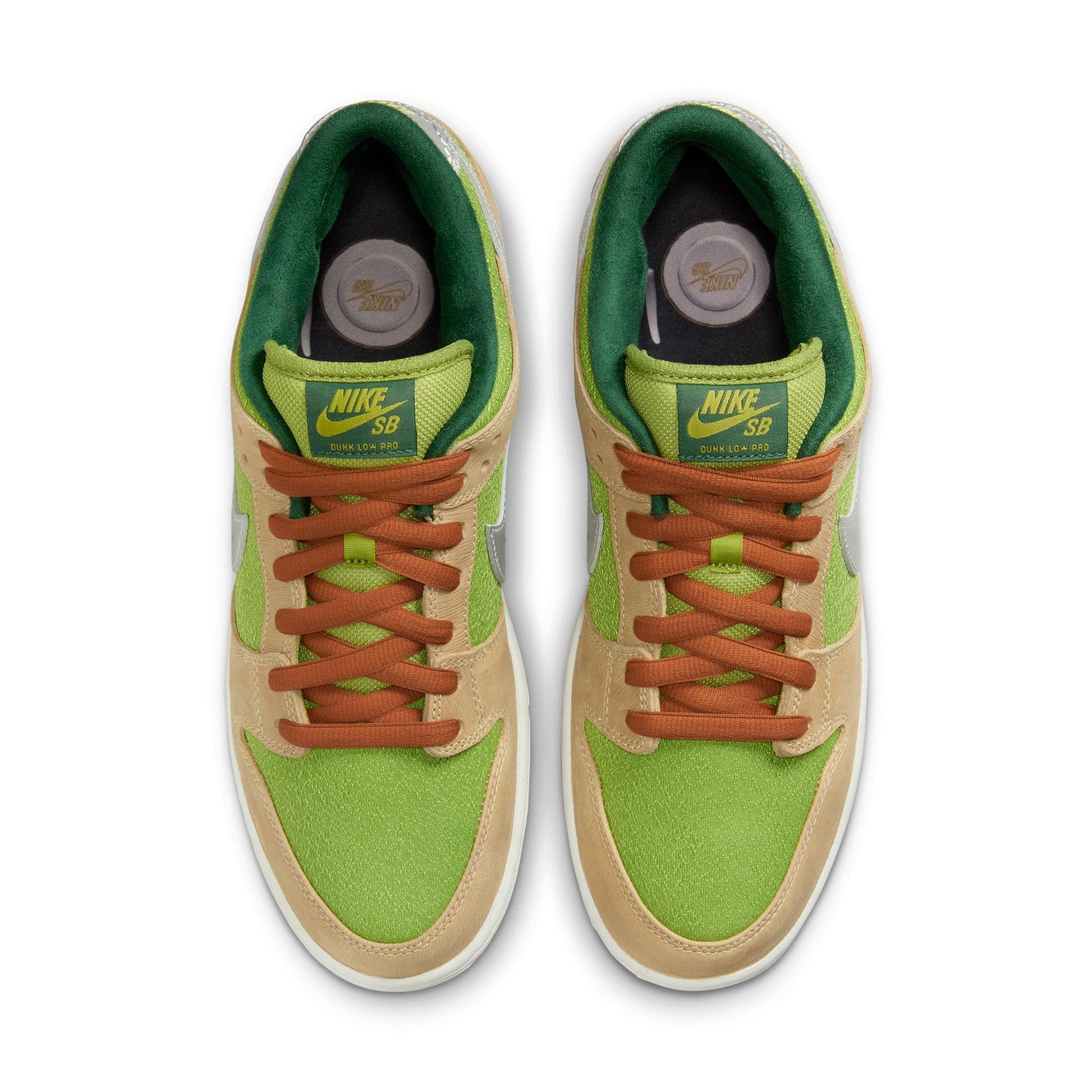 Nike SB Dunk Low Pro "Escargot" Sesame / Metallic Silver - Pear - Fir