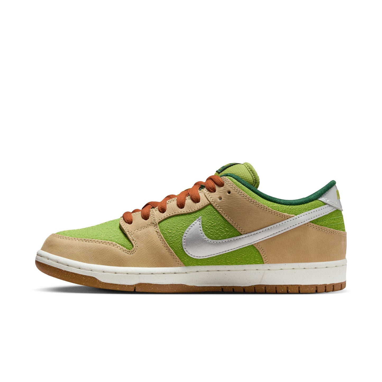 Nike SB Dunk Low Pro "Escargot" Sesame / Metallic Silver - Pear - Fir