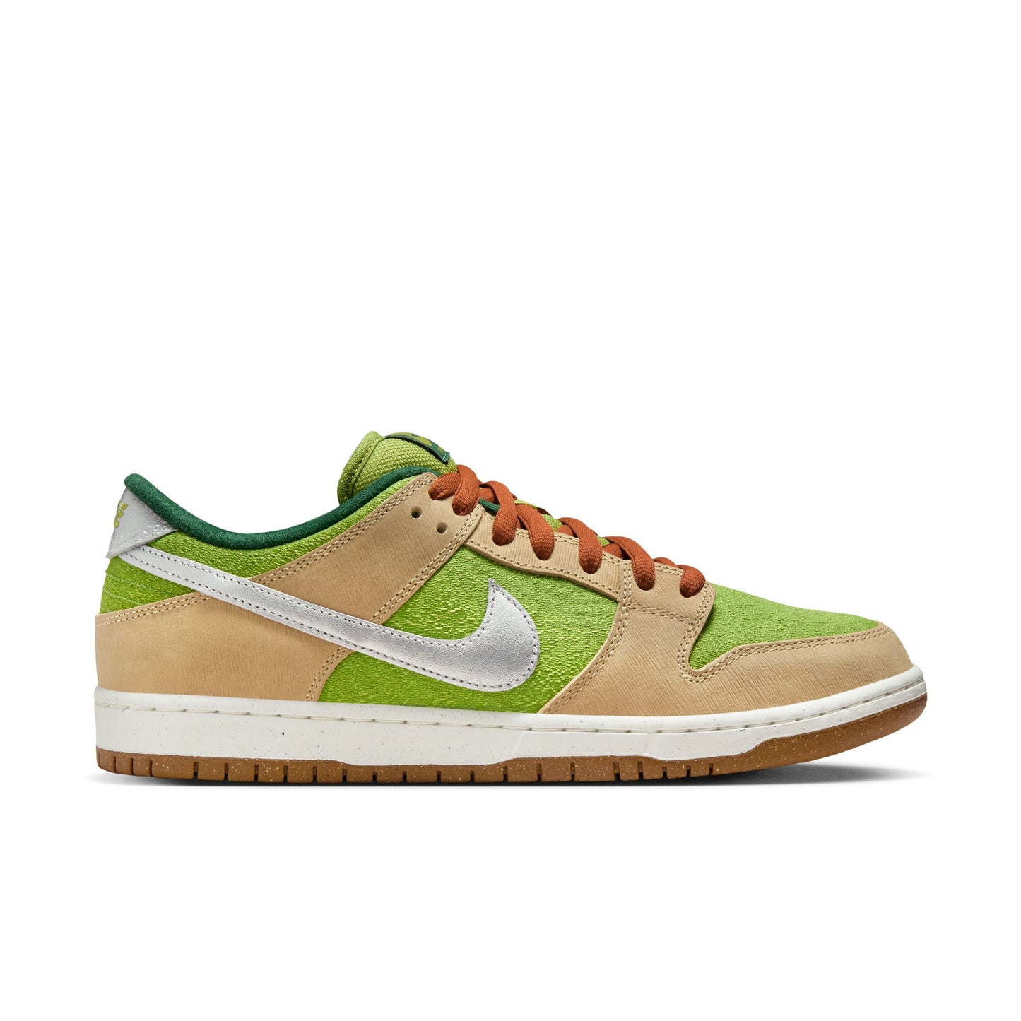 Nike SB Dunk Low Pro "Escargot" Sesame / Metallic Silver - Pear - Fir