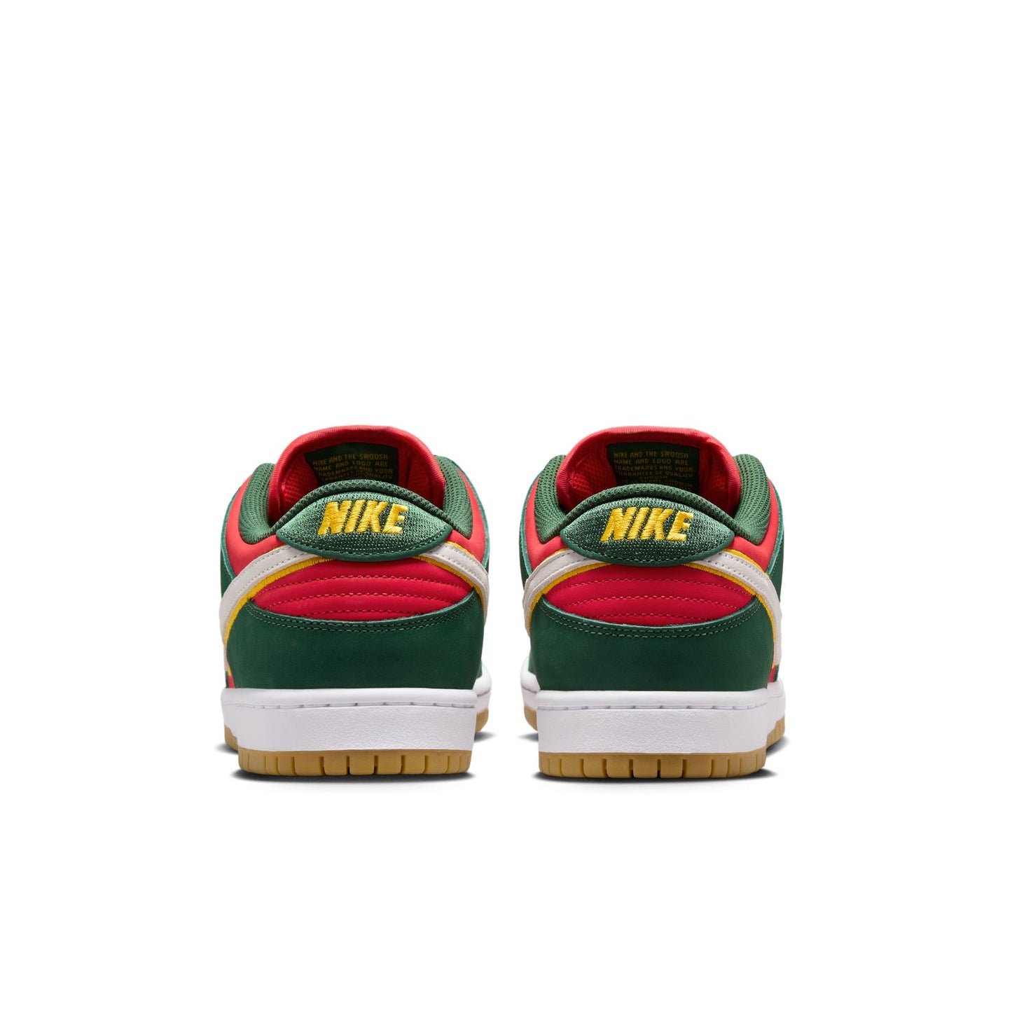 Nike SB "Seattle Supersonics" Dunk Low Pro Premium Fir / University Gold - Fire Red FZ1287-300