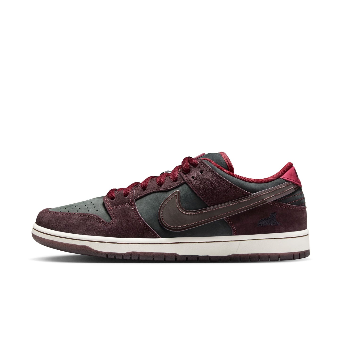 Nike SB x Riot Skate Shop Dunk Low Pro Mahogany / Dark Beetroot - Team Red - Sail FZ1289-200