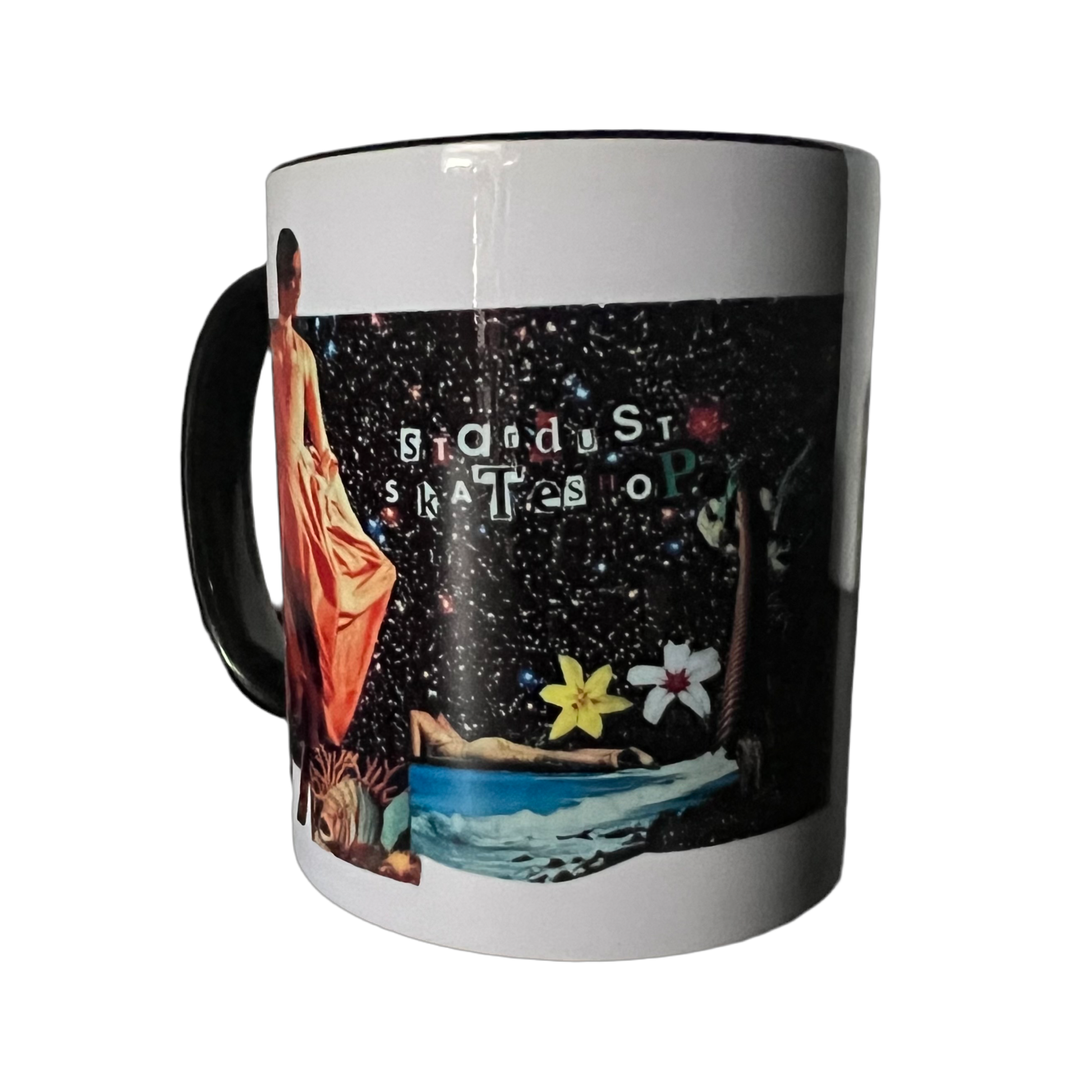 Stardust Skate Shop "Stardust Collage" 036 By Kelly Jo 11.8 oz. Ceramic Mug White / Multi / Black