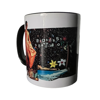 Stardust Skate Shop "Stardust Collage" 036 By Kelly Jo 11.8 oz. Ceramic Mug White / Multi / Black